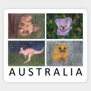 Animals of Australia Sticker